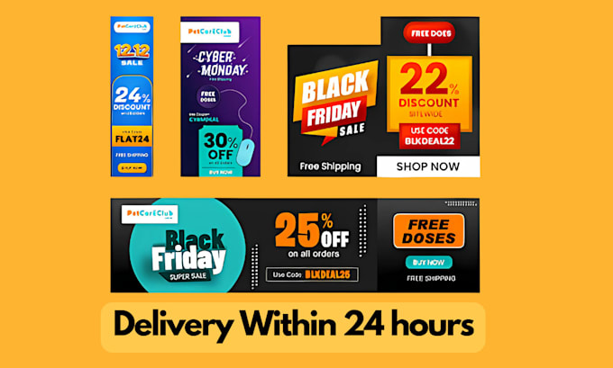 stunning adroll ads banner design within 1 day