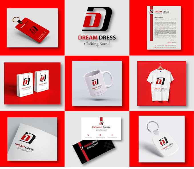 design customize logo, brand identity with full branding kit