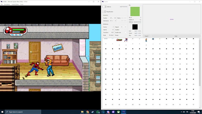 rip 2d assets from a game boy advance game