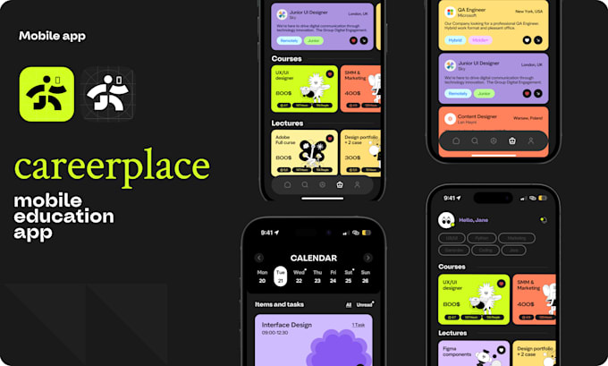 Design a stunning app ui ux prototype mockup by Mucal9 | Fiverr