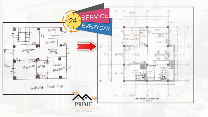create professional 2d floor plans in autocad with quick deliver
