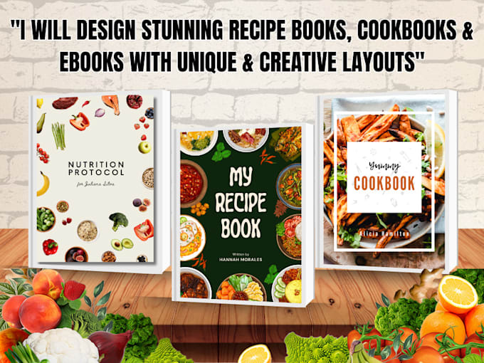 design recipe, cookbooks and ebooks with unique ,creative