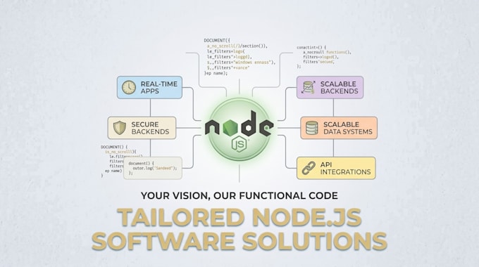 develop a software in nodejs on your request