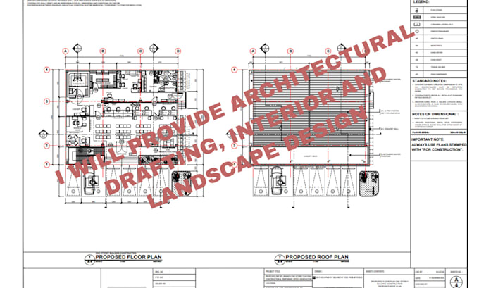 Do architectural plan, plot plan permit drawing commercial plan ...