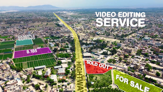 create professional real estate video with animated land mapping