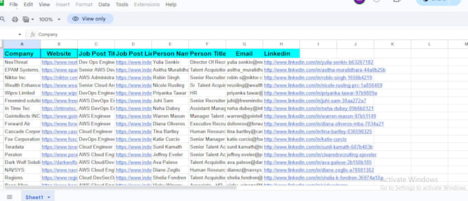 do linkedin recruiting, sourcing and list building