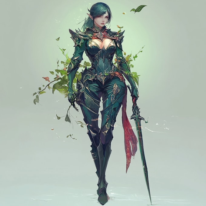 create concept art, fantasy illustrations, and character designs