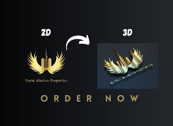 make modern 3d professional business logo design