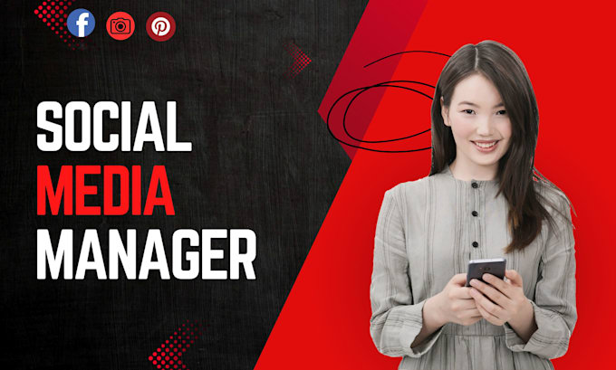 be social media manager, facebook, instagram, pinterest content creator