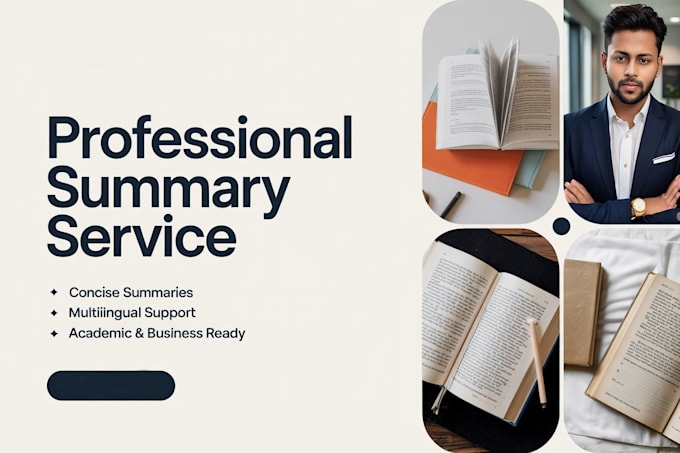 write an executive summary or commercial synopsis for your book or document