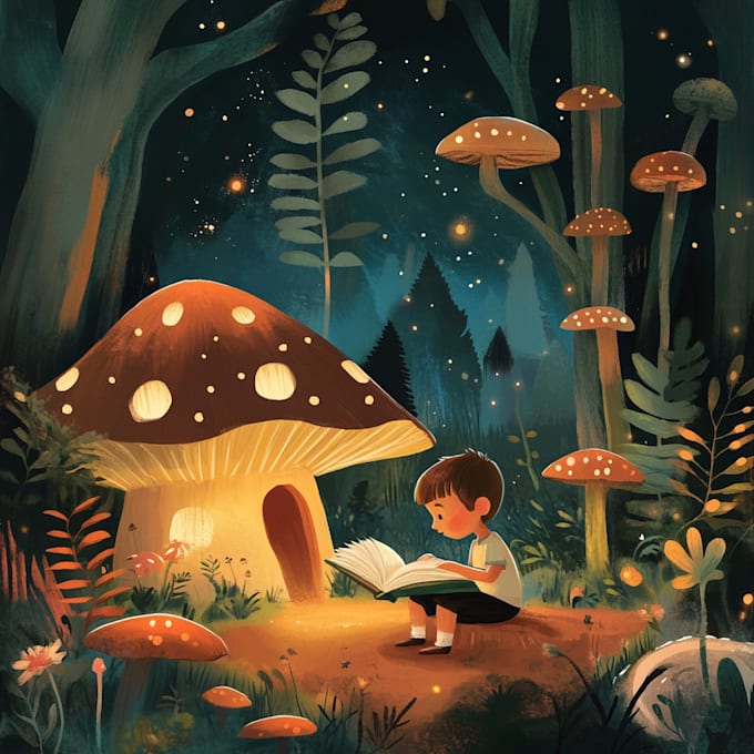 create stunning children book illustration package for KDP