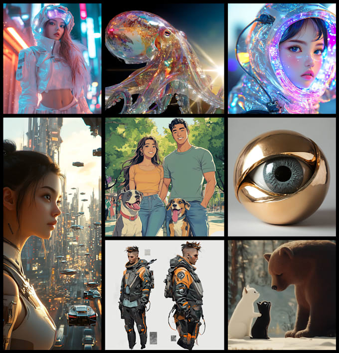 create for you quick ai art using midjourney advanced