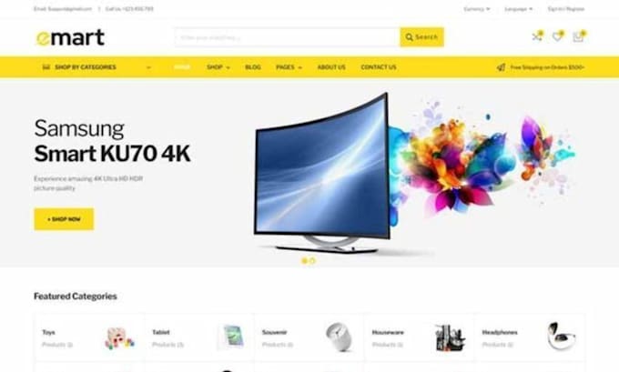build wordpress woocommerce website for electronic gadget laptops and smartphone