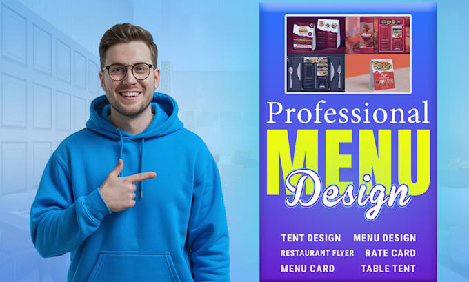do modern restaurant menu, table tent designs