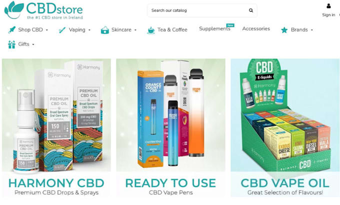 cbd shopify store marijuana tobacco stan cbd cannabis website dropshipping store