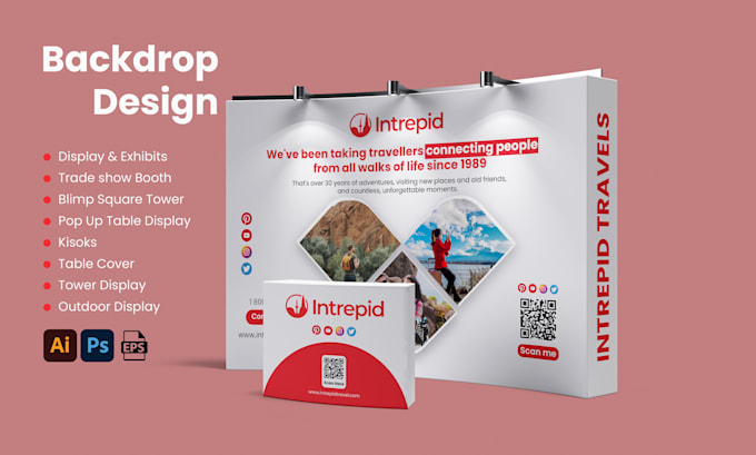Design trade show booth and backdrop for your exhibition by Gfx_dayo ...