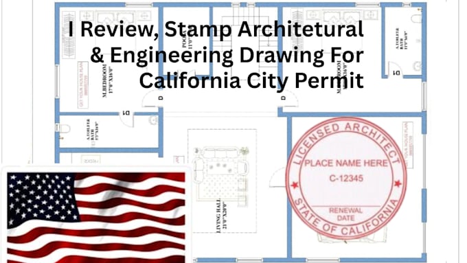 Draw, review stamp architectural blueprint engineering drawing mep city ...