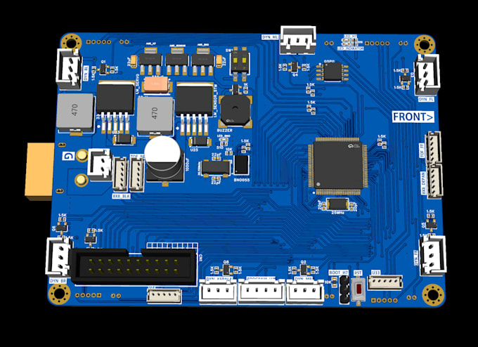 create a pcb design, schematic, and 3d view for your project