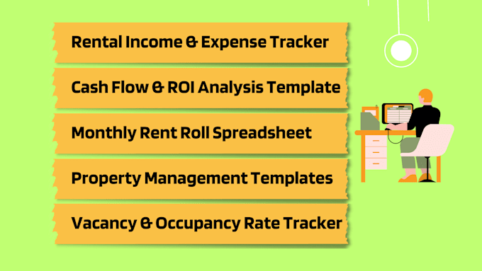 create custom rental property management excel templates and trackers