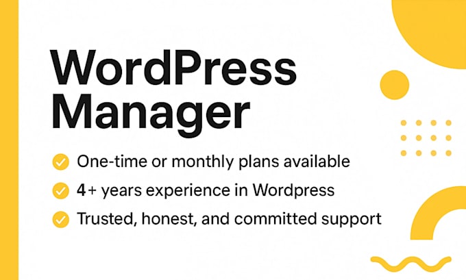 do wordpress website design, maintenance support help