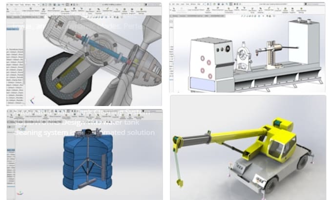 3d, 2d design of machine, system or product  for manufacturing