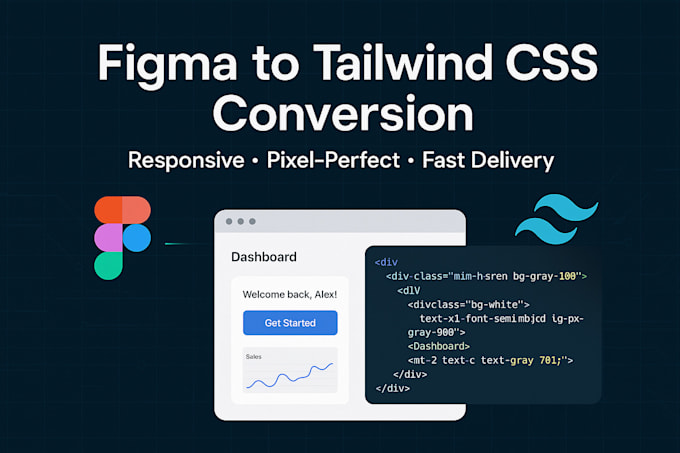 Convert your figma design to responsive tailwind css code by ...