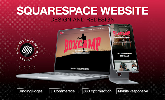 build responsive squarespace website, redesign squarespace website