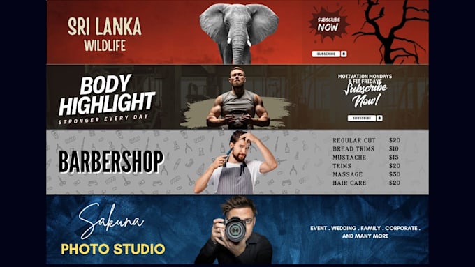 create professional youtube banners