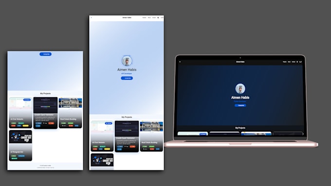build a professional portfolio web app using flutter