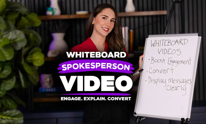 create a whiteboard style video with an actor
