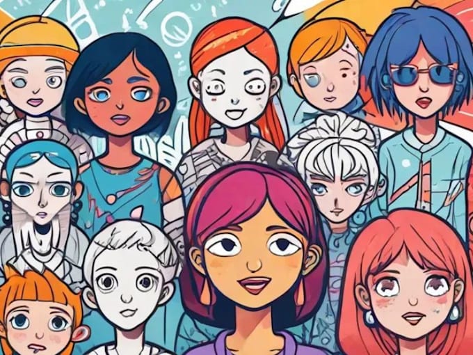 create cartoon doodle art illustration for your project