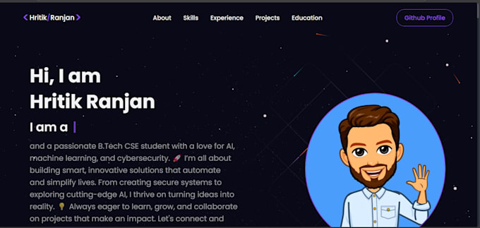 develop a modern and responsive full stack website