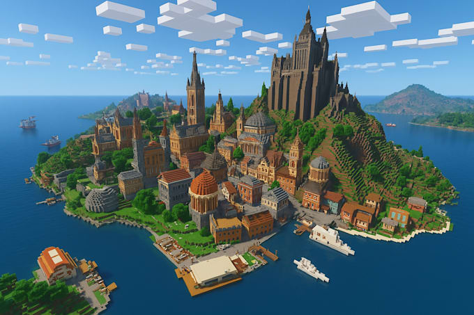make cyberpunk, steampunk, medieval themed cities and builds