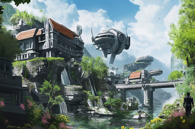 Create stunning environment concept art by Aitatsman | Fiverr