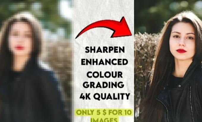 enhance , restore , umblur , turn into 4k quality ,