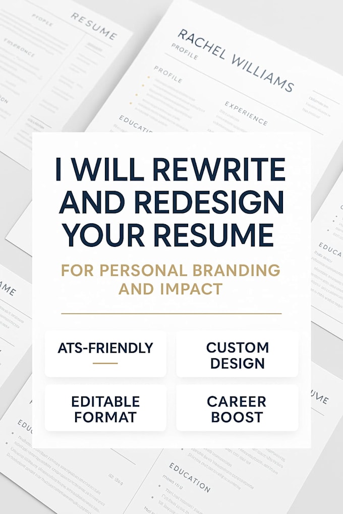 rewrite and redesign your resume for personal branded
