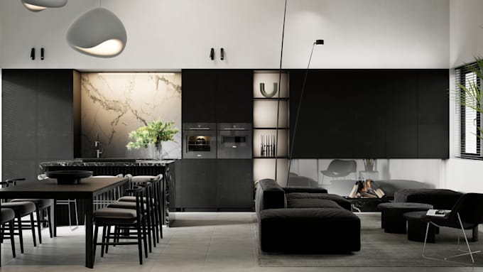 create 3d interior rendering