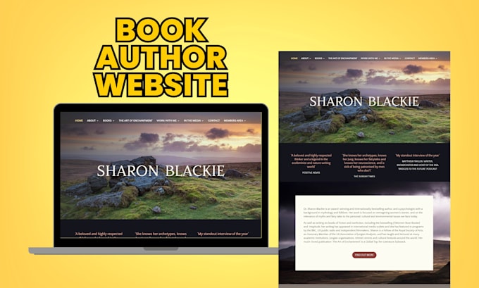 build book author website, author website, ebook website to sell online
