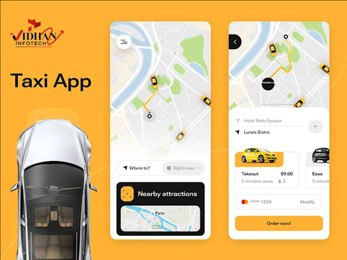 develop taxi booking app gojek app uber app turo lyft rideshare app carpool app