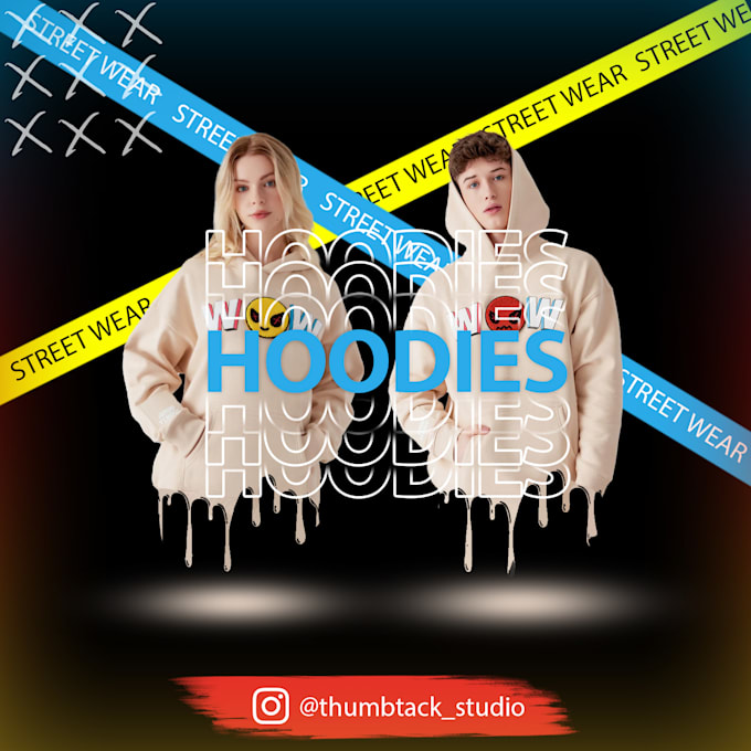 design brand collection on social media with custom graphics