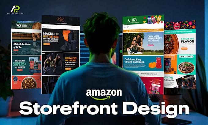 design professional amazon brand store and storefront
