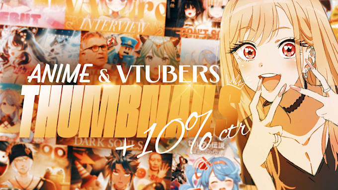 make anime or vtuber thumbnail to boost your content