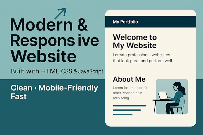 Build a fully responsive website using html, css and js by ...