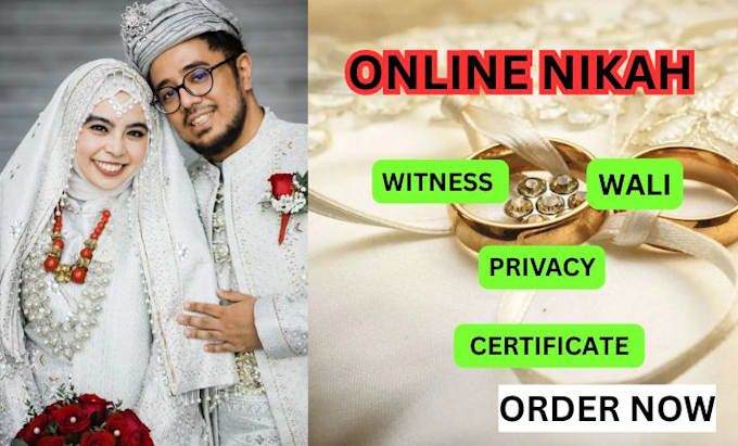 do quick online nikah as imam and provide you certificate, witness and wali