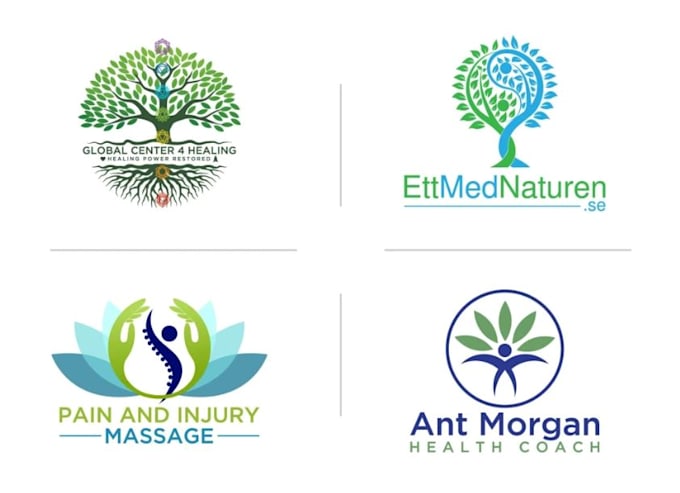 make spa yoga health and wellness or holistic logo