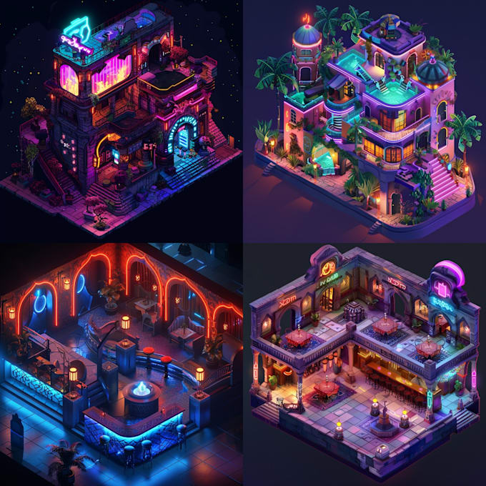 create game optimized 3d models from your isometric images