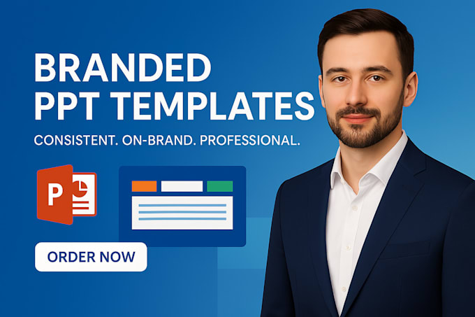Design a custom branded powerpoint template for your business by ...