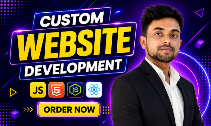 build custom website as full stack website developer, website development