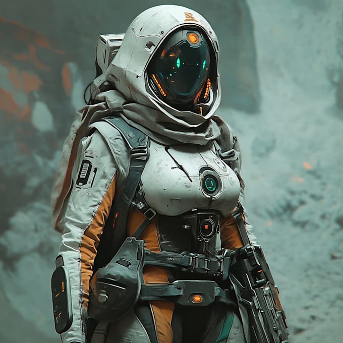 make science fiction idea art, sci fiction character art, or both