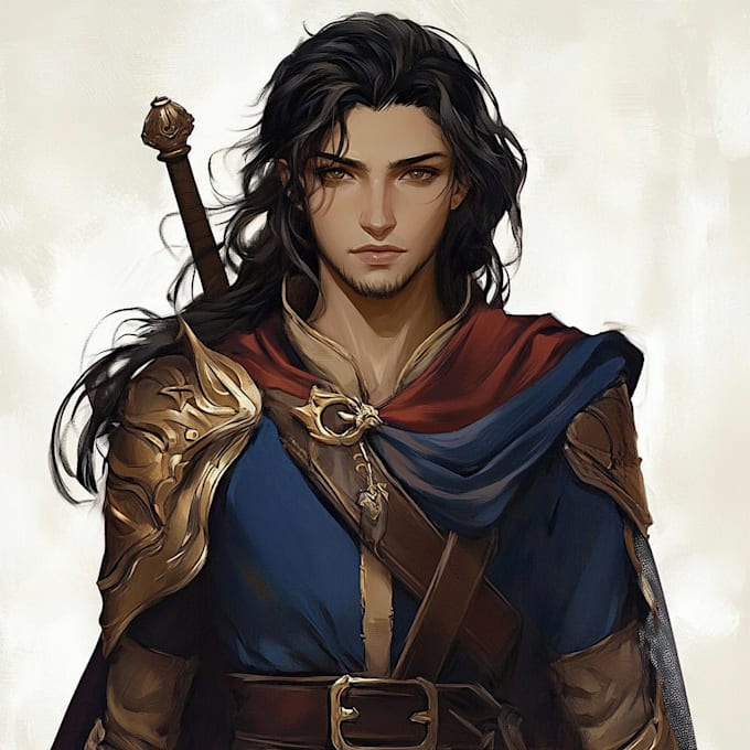 draw artwork for cover book, dnd, and card game